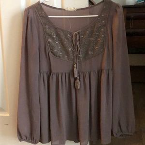 Altar’d state mauve top